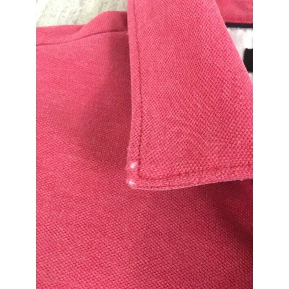 Banana Republic Performance Pique Polo Shirt Light Red Pink Mens M